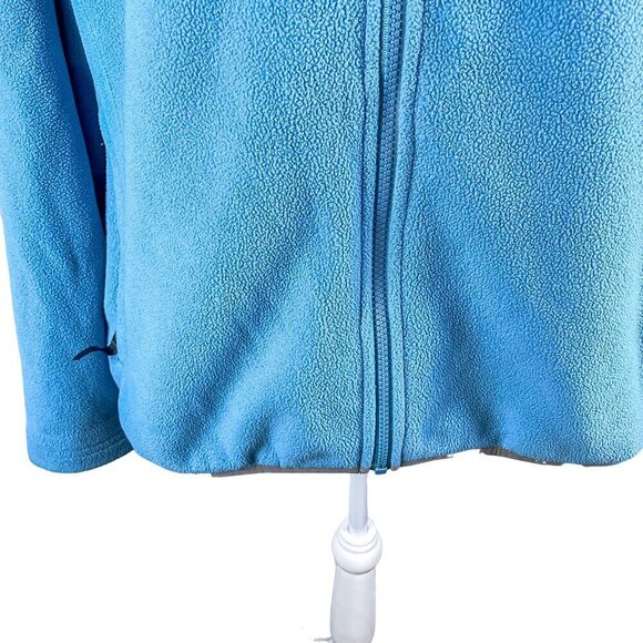 The North Face Fleece Jacket Womens Size L Ridge Fleece Full Zip Sky Blue Jacket - Picture 5 of 13